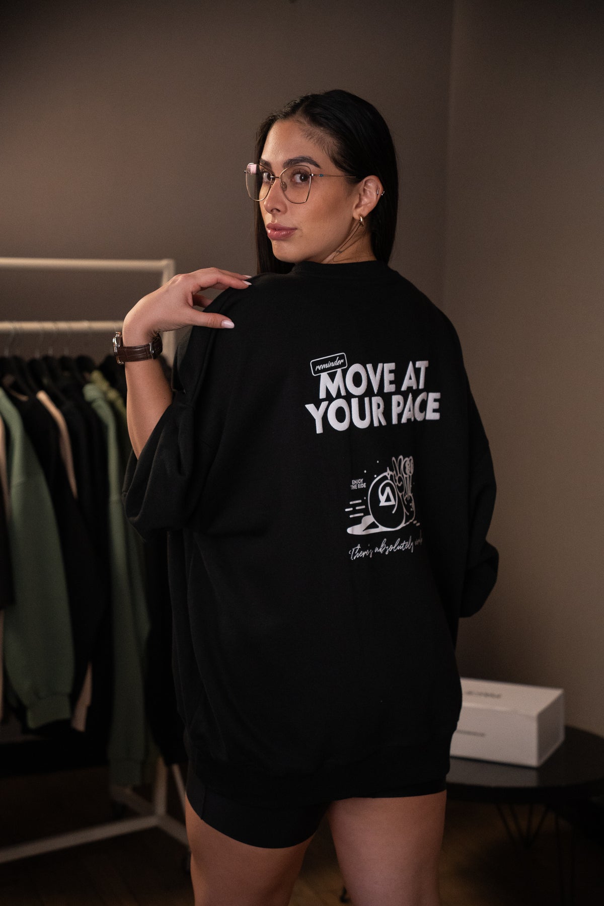 Own Pace Crewneck - Black