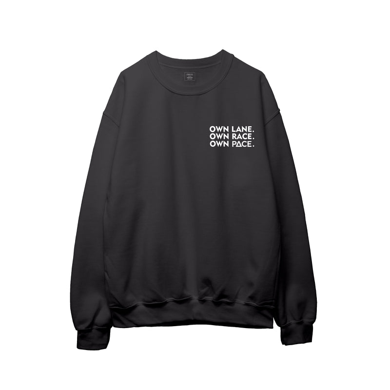 Own Pace Crewneck - Black — Own Pace Crewneck - Black