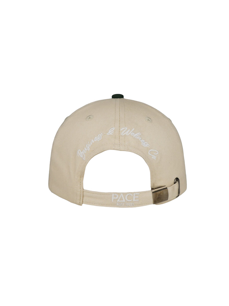 90's Club Cap - Beige & Green — 90's Club Cap - Beige & Green