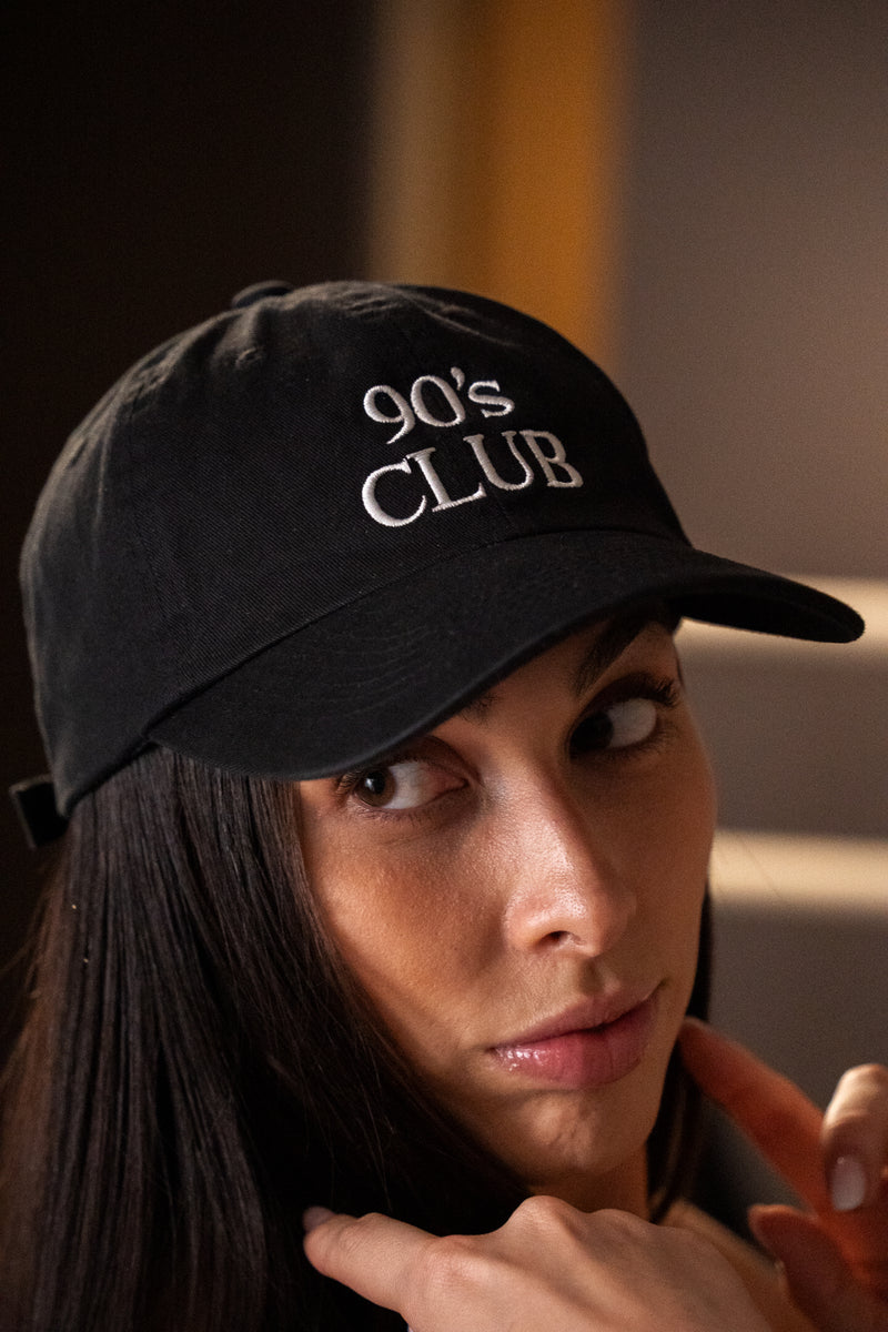 90's Club Cap - Black — 90's Club Cap - Black