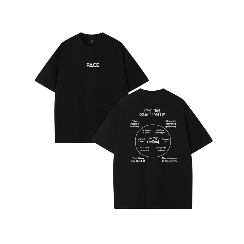 In My Control Oversized Tshirt - Black — In My Control Oversized Tshirt - Black