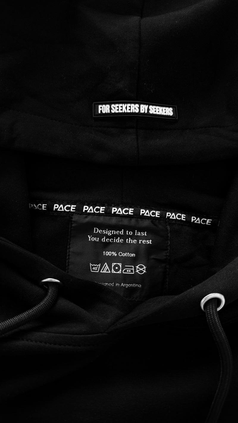 Health is Wealth Oversized Hoodie - Black — Health is Wealth Oversized Hoodie - Black