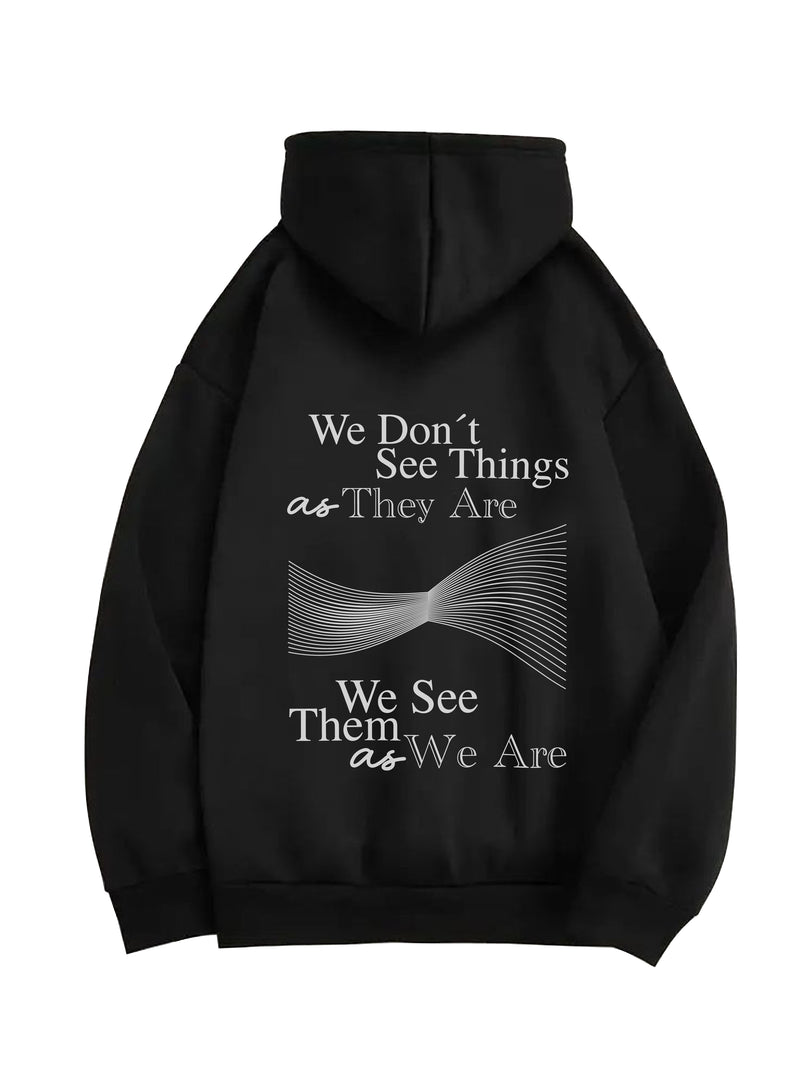 Perspective Oversized Hoodie - Black — Perspective Oversized Hoodie - Black