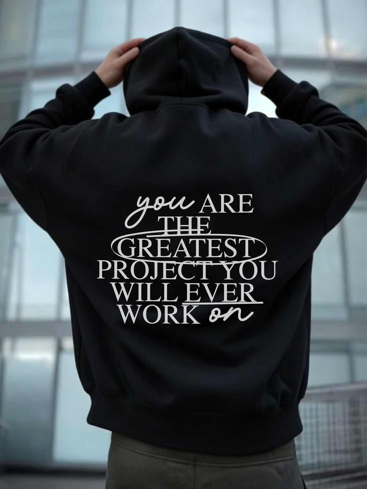 Greatest Project Oversized Hoodie - Black