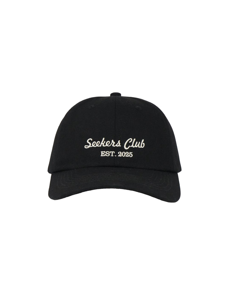 Seekers Club Cap - Black — Seekers Club Cap - Black