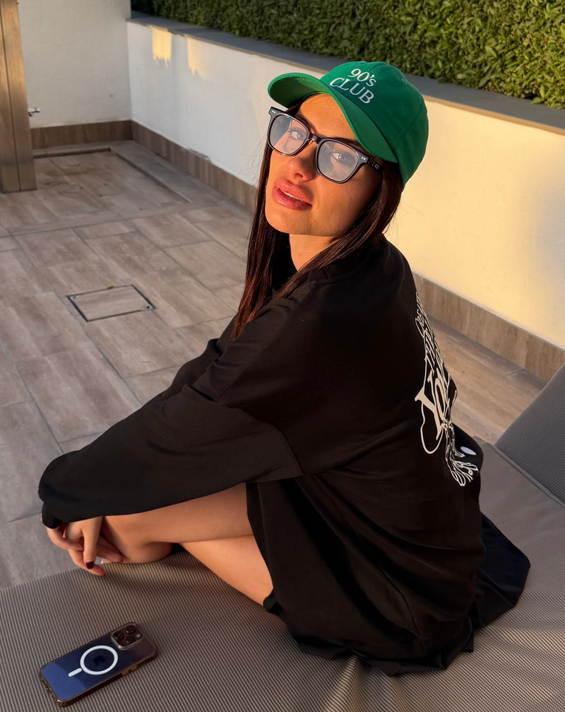 Create The Life You Deserve Crewneck - Black — Create The Life You Deserve Oversized Crewneck