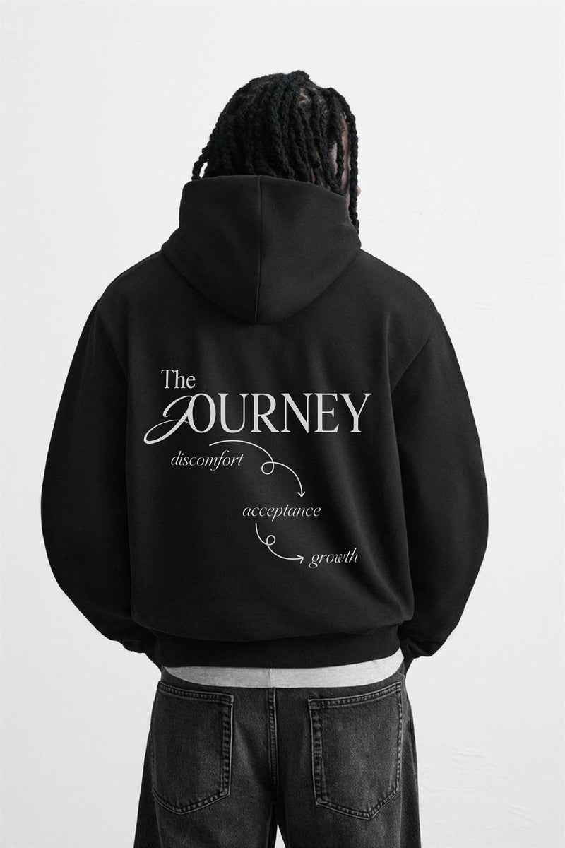 Evolution of Self Oversized Hoodie - Black — Evolution of Self Oversized Hoodie Black back